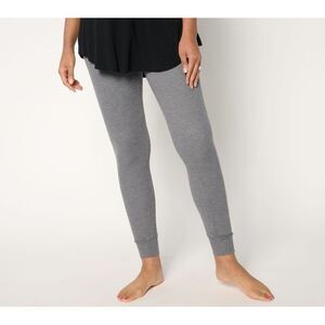 Cuddl Duds Women's Pants Sz M Base Layers Cozy Thermal Legging Gray A667643